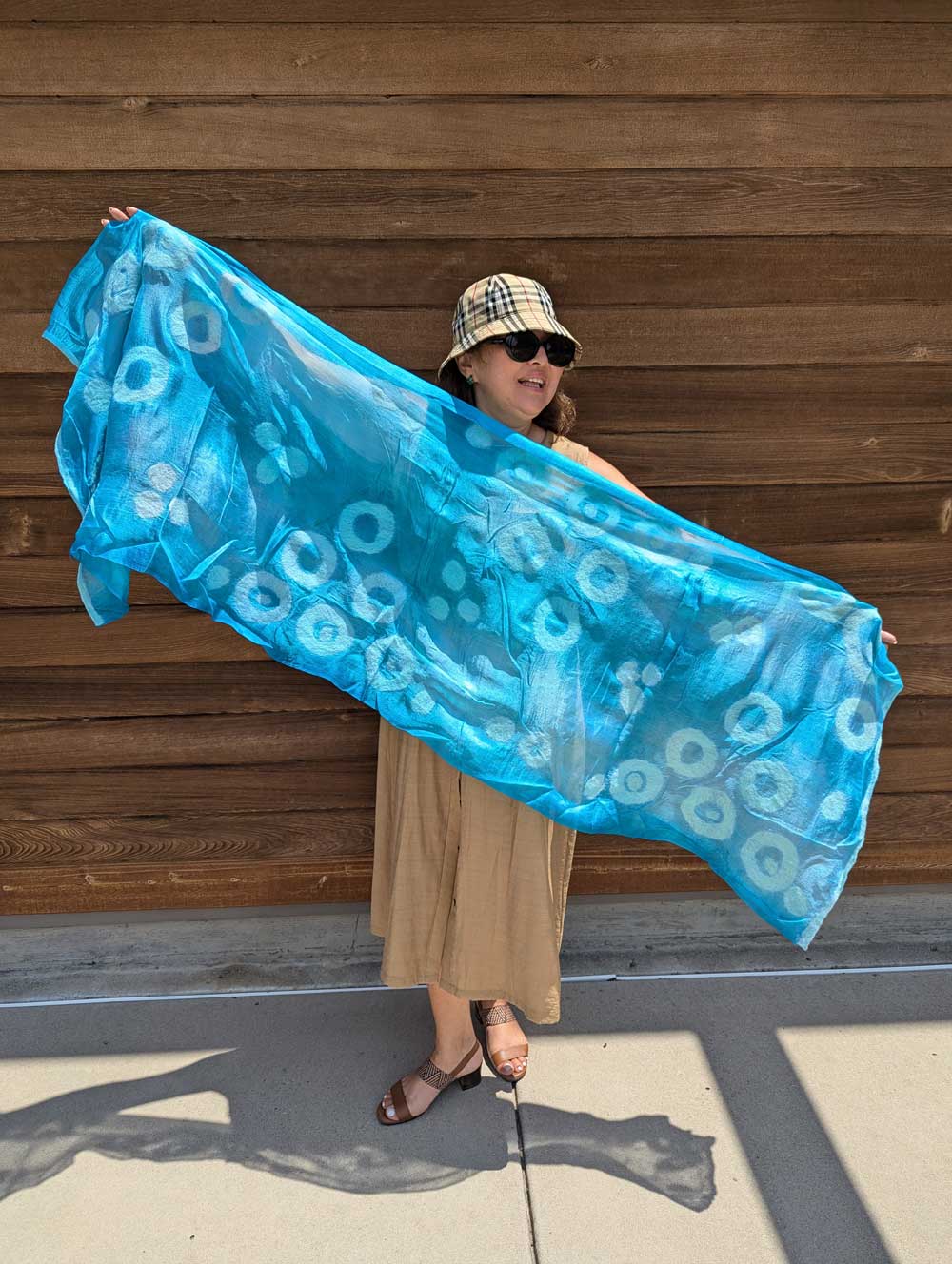 Eclipse Margilan Silk and Felt Handcrafted Scarf